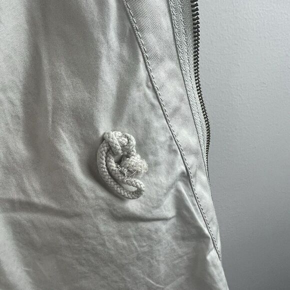 Banana Republic Tan Utility Jacket Size XS Zip Up Hide Away Hood - Picture 14 of 16